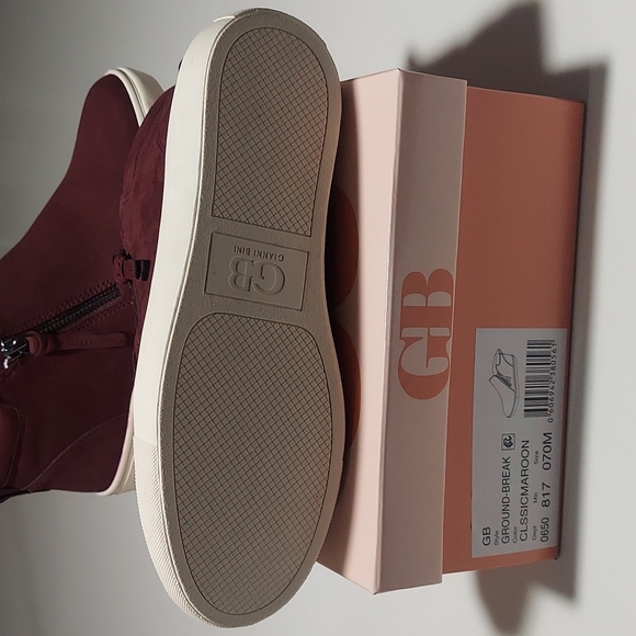 Gianni Bini Ground-Break Maroon Size 7 - Picture 3 of 3